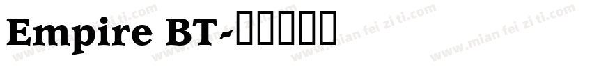 Empire BT字体转换